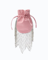 Petite pochette à bandoulière en satin à franges PINKO Galleria - | Pinko