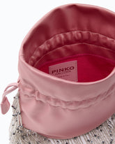 Petite pochette à bandoulière en satin à franges PINKO Galleria - | Pinko