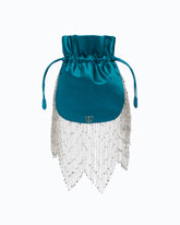 Petite pochette à bandoulière en satin à franges PINKO Galleria - | Pinko