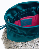 Petite pochette à bandoulière en satin à franges PINKO Galleria - | Pinko