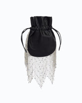 Petite pochette à bandoulière en satin à franges PINKO Galleria - | Pinko