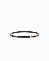 Gürtel mit Schmucknieten, 1 cm breit - Schwarz | Pinko