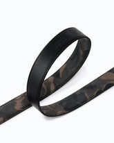Camouflage belt with Love Birds jewel buckle, 3 cm - Military Green | Pinko