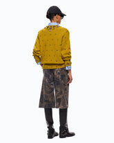 Bermuda en coton à motif camouflage floral - | Pinko