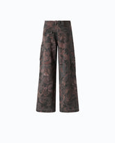 Pantalon en coton à motif camouflage floral - | Pinko