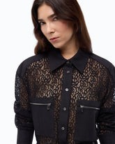 Camicia in pizzo con taschini - Nero | Pinko