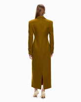 Cappotto lungo in panno di misto lana - | Pinko