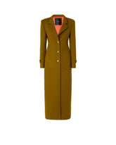 Cappotto lungo in panno di misto lana - | Pinko