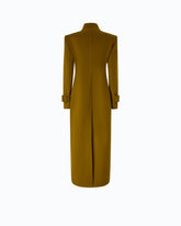 Cappotto lungo in panno di misto lana - Verde | Pinko
