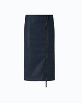 Nubuck leather-effect pencil skirt - | Pinko