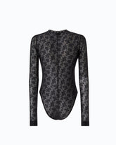 Floral stretch lace bodysuit - | Pinko
