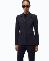 Slim-fit blazer - Dark Blue | Pinko