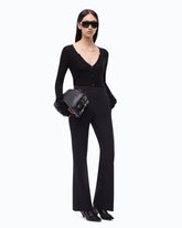 Gerippter Cardigan mit Knöpfen - Schwarz | Pinko