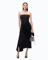 Ärmelloses Midikleid aus Satin - | Pinko