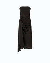 Ärmelloses Midikleid aus Satin - | Pinko