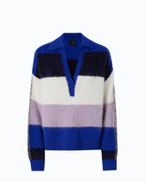 Striped alpaca-blend sweater - | Pinko