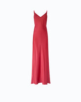 Robe nuisette longue en satin - Rouge | Pinko