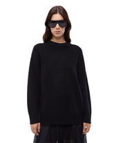 Maglia in lana a coste - Nero | Pinko