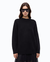 Maglia in lana a coste - Nero | Pinko