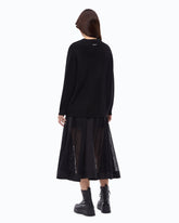 Maglia in lana a coste - Nero | Pinko