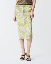 Falda longuette de camuflaje - | Pinko