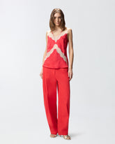 Top lingerie maculato con pizzo - | Pinko
