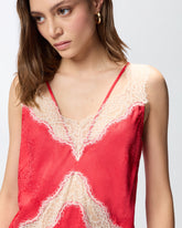 Top lingerie maculato con pizzo - | Pinko