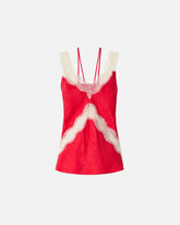 Top lingerie maculato con pizzo - | Pinko