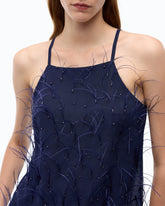 Top fluide à plumes - Bleu | Pinko