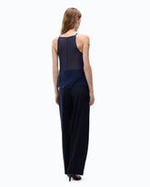 Top fluido con piume - Blu | Pinko