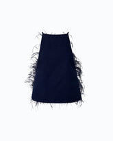 Top fluide à plumes - Bleu | Pinko