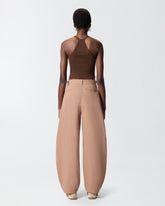 Stretch knit trousers - Beige | Pinko