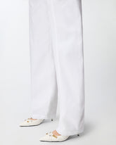 Pantaloni barrel-fit in cotone stretch - | Pinko