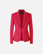 Satin jacket with rear slit - | Pinko