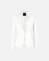 Elegant diagonal fabric blazer - | Pinko