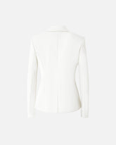 Elegant diagonal fabric blazer - | Pinko