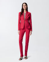 Hose aus Baumwollsatin mit Bügelfalte - | Pinko