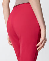 Hose aus Baumwollsatin mit Bügelfalte - | Pinko