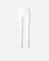 Elegant diagonal fabric trousers - | Pinko