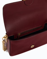 Small Love One Slouchy crossbody bag in smooth leather - Bordeaux | Pinko