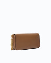 Medium Love One Slouchy crossbody bag in smooth leather - Brown | Pinko