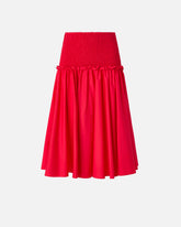 Μίντι φούστα με ελαστική φάσα - | Pinko