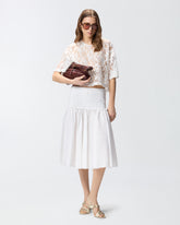 Midi skirt with elasticated band - | Pinko