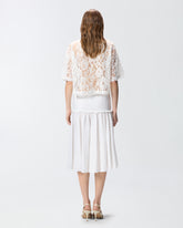 Midi skirt with elasticated band - | Pinko