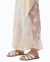 Abito in satin dal colore sfumato con inserto in pizzo - | Pinko