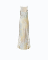 Abito in satin dal colore sfumato con inserto in pizzo - | Pinko