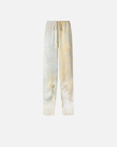 Pantalone in satin maltinto con pizzo - | Pinko