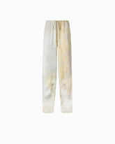 Pantalone in satin maltinto con pizzo - | Pinko