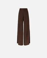 Wide leg linen trousers - | Pinko