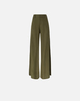 Wide leg linen trousers - | Pinko